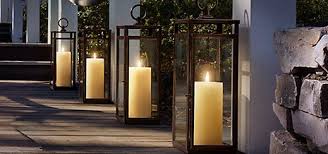 Bring Soft Flickering Candlelight To Pathways Stairs And Tabletops Multiple Materials And Sizes To Sui Outdoor Lanterns Large Lanterns Outdoor Living Design