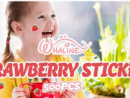 Eureka Strawberry Stickers Whaline 8 Sheet Strawberry Wall Decals Sweet  Berry Daisy Wall Stickers Removable Peel And Stick Stickers For Home Office  School Nursery Wall Decor Strawberry Thank You Stickers