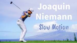 Pga tour player joaquin niemann uses a beach ball to help keep spacing between his legs throughout his swing. Joaquin Niemann Golf Swing Slow Motion 2021 Dont Try This At Home Youtube