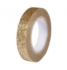 Product title unique industries gold glitter washi tape, 5.5 yd. Glitter Tape 8mm X 5m Gold Scrapbooking And Polymer Clays