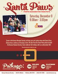 santa paws at kansas humane society saturday december 8th 2018 9 30 am 3 30 pm humane society santa paws christmas scene pinterest