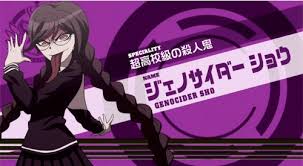 For genocide jack's alter, see: Danganronpa Trivia On Twitter Number 3 Genocider Sho Genocide Jack How Can You Not Like This Loveable Serial Killer