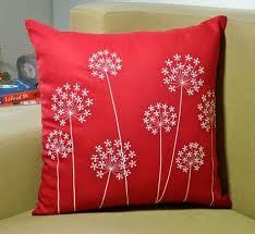 Daucus carota is often considered invasive; Red White Decorative Throw Pillow Cover Queen Anne Floral Embroidered Couch Pillow Linen Spring Accent Pillow In 2021 Sewing Pillows Red Pillow Covers Red Pillows