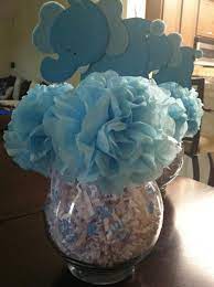 Tissue Paper Boy Baby Shower Centerpieces Elephant Baby Shower Boy Cheap Baby Shower Favors