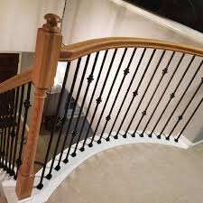 Of handrails, baserails, newels, spindles and caps. Buy 1 2 Stair Railing Iron Balusters 15 Pack Plain Bar Stair Parts Modern Hollow Real Satin Black Not Matte Metal Spindles 1 2 X 44 Tall Online In Turkey B07sckr77q