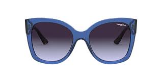 Vous faites tout pour passer de bonnes journées. Lunettes De Soleil Vo5338s Transparent Bleu Gris Degrade Violet Acetate Vogue France
