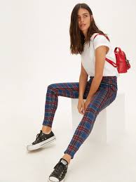 Kirmizi Ekose Skinny Pantolon Lc Waikiki Pantolon Moda Stilleri Skinny