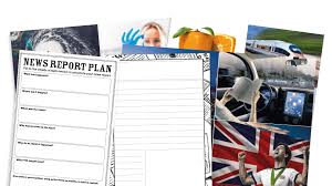 Features of a newspaper article random wheel. Ks2 News Reports Effective Story Planning Writing Worksheets Plazoom