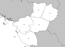 France 3 pays de la loire. Carte Des Pays De La Loire Pays De La Loire Carte Des Villes Relief Departements