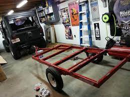 Harbor Freight Trailer Wheel Tire Upgrade Pictures Trailer Trailer Build Wheels Tires