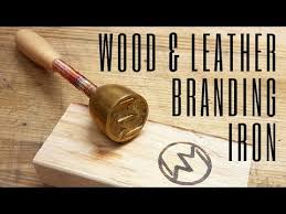 making a wood leather branding iron