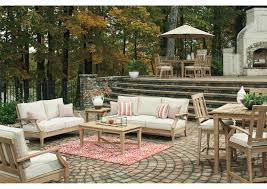 With so many pieces to choose from, the clare view collection lets you furnish your outdoor space the way you want it. Clare View Beige Sofa Loveseat W Cushion Curly S Furniture