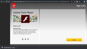 The download file has a size of 1.1mb. Install Adobe Flash Player Update For Mac Peatix