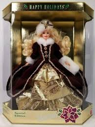 Mattel Happy Holidays Barbie Christmas 1996 Wish In 2020 Happy Holidays Barbie Holiday Barbie Christmas Barbie