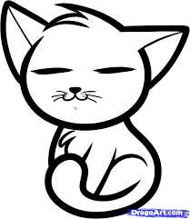 Here's a cat i drew when i tried drawing a dog. How To Draw Anime Cats Anime Cats Step By Step Anime Animals Anime Draw Japanese Anime Draw Man Cartoon Drawings Of Animals Kitten Drawing Anime Drawings