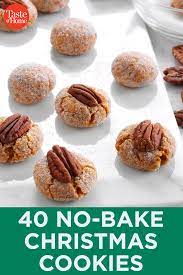 40 No Bake Christmas Cookies You Need To Know Christmas Baking Cookies Baking Recipes Cookies Cookies Recipes Christmas