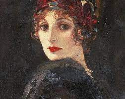 Lavery Sir John Northern Irish Lady Hazel Lavery Irish Painters Female Art Portrait Painting
