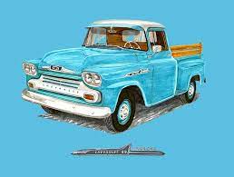 Apache Pick Up Truck By Jack Pumphrey Truck Art Chevrolet Apache Art Cars