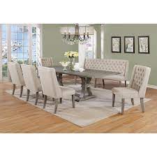 Shop For Best Quality Furniture Extending Rustic Grey 7 Piece Dining Set Get Free Delivery On Everything At Overstock Your Online Furniture Shop Get 5 In Rewards With Club O 24148448 A simple yet classy set of dining room furniture, consisting of a small. best quality furniture extending rustic grey 7 piece dining set