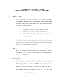 3.2 akta yang diwujudkan menurut peruntukan perlembagaan persekutuan ini adalah akta pengambilan tanah 1960. Https Pintu Instun Gov My Artikel Download Permohonan Pengambilan Tanah Di Bawah Sek 3 1 A B C