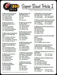 Have fun with this nfl trivia questions of rare questions and see if you're a great fan! Super Bowl Trivia Multiple Choice Printable Game Updated Jan 2020 Super Bowl Trivia Superbowl Party Superbowl Party Games
