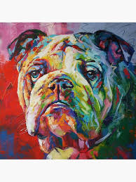 English Bulldog Canvas Print By Joscoufreur Redbubble English Bulldog Art Bulldog Art Print Bulldog Art