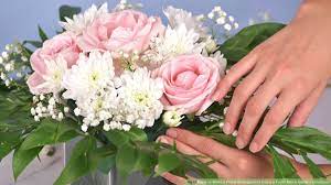How to arrange flowers in oasis. How To Make A Floral Arrangement Using A Foam Block Inside A Container