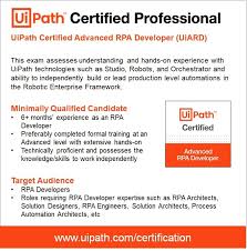 Uipath is a global software company that develops a platform for robotic process automation (rpa). Uipath Advanced Certification Exam Exam Understanding Candidate