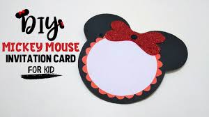 Minnie mouse parties would never be complete without using minnie mouse invitations, which is why we have provided you with minnie mouse birthday invitation templates. Kids Party Invitation Card Idea Mickey Minnie Themed Handmade Baby Birthday Invitation Card Youtube