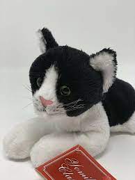 Russ Yomiko Classics Plush Cordero Black White Cat Soft Stuffed Animal 6 Long Russ Soft Stuffed Animals Cat Plush White Cat