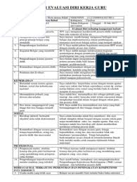 Evaluasi diri guru untuk rencana pengembangan keprofesian berkelanjutan (diisi oleh guru) nama sekolah: Daftar Evaluasi Diri Kerja Guru Office Word Guru Words