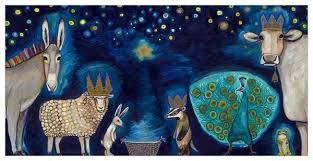 Animal Nativity Eli Halpin Giclee Print Oil Paintings By Eli Halpin Art Fine Art Giclee Prints Painting