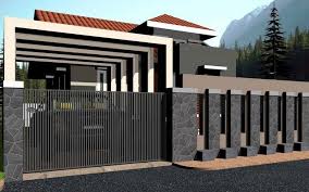 35 Model Pagar Rumah Minimalis Sederhana Dan Elegan Sejasa Com Rumah Rumah Minimalis Ide Pagar