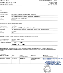 Authorization letters may be used for a variety of circumstances. Dps300 Passport Reader Cover Letter Authorization Pradotec Corporation Sdn Bhd 807780 P
