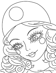 Le coloriage de mes ans. Coloriage Portrait D Une Belle Fille Dessin Gratuit A Imprimer