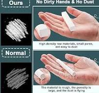 Amazon.com: KisFace 100PCS White Dustless Chalk for Chalkboard & Blackboard  - Non-Toxic, School, Office & Home Use : Sports & Outdoors