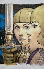 CASTAKA 2 ( Metabarons Genesis ) Cover : Les Jumelles Rivales/The Rival  Twins (2013), in NEBUR ADLAN's Das Pastoras Comic Art Gallery Room