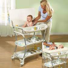 It is designed to be used as a bathtub and changing table. Baby Bath And Changing Table Combo Online