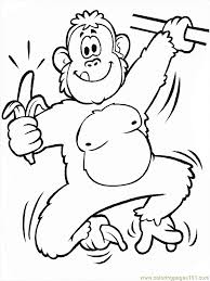 Free printable chimpanzee coloring pages for kids. Chimpanzee Pictures To Print Coloring Home