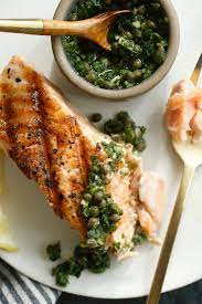 Salmon With Anchovy Garlic Butter Recipe Recipe Parsley Sauce Recipes Nyt Cooking Salmon Recipes