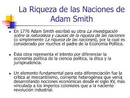 Resultado de imagen para adam smith 1776 la riqueza de las naciones