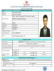 In 1989, genting group and resorts world bhd underwent a restructuring exercise, which resulted in resorts world bhd acquiring from genting group of its entire gaming. Genm Internshipapplicationform Doc Genting Malaysia Berhad Internship Programme Application Form A Name As Per Nric Personal Particulars Tan Wee Zhang Course Hero