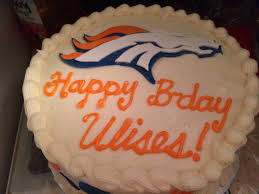 Denver Broncos Cake For My Brother In Law Cake Decorating Classes Cake Cake Decorating