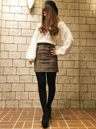 ingni イング ingniのニット セーターを使ったコーディネート wear ファッション 韓流ファッション ファッションコーデ