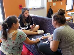 Fort McCoy, Wis., summer campers play a game Aug. 30,