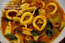 咖哩粉炒苏东stir fried squid with curry powder curry powder curry violet kitchen