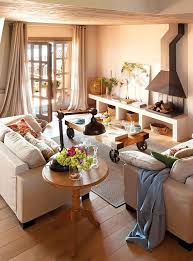 Warm And Cozy Spanish Interior With Beautiful Outside View 4betterhome Home Living Room Home Living Room Designs