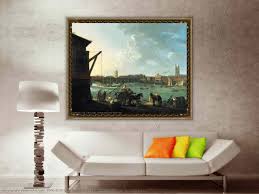 Museum Art Reproductions London Bridge from The Old Swan by Herbert Pugh  (1758-1788)