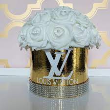 L V Design Rose Box Flower Arrangements Diy Rose Box Flower Box Gift