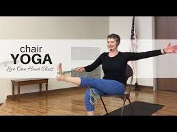 Senior Chair Yoga Live One Hour Class Youtube Chair Yoga Chair Pose Yoga Yoga Living